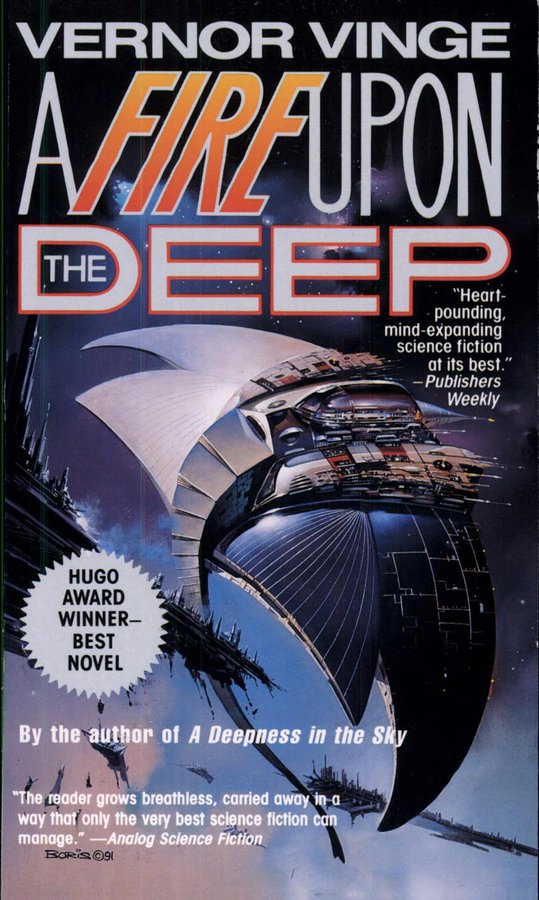 Cover of A Fire Upon the Deep (Zones of Thought, #1)